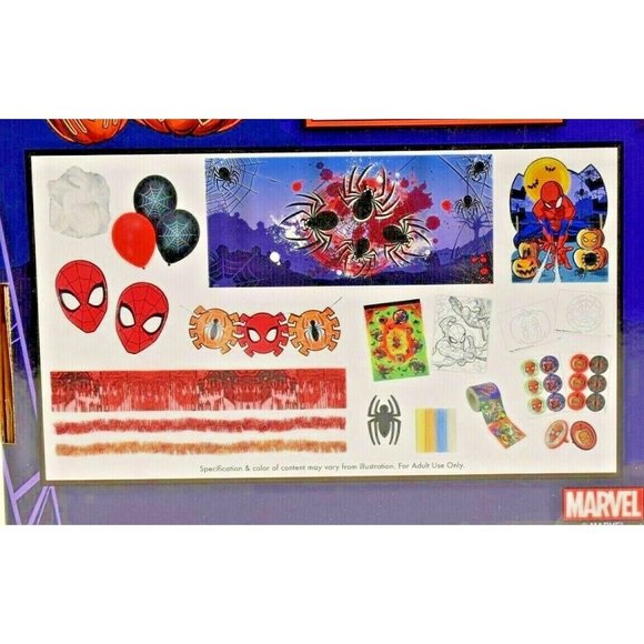 Marvel Spiderman Halloween Trunk Or Treat Party Decor Kit - 200 Pcs (New) - Picture 5 of 5